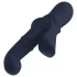 Goddess Iris - parelversierde vibrator met clitorisstimulator (blauw)