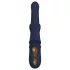 Goddess Iris - parelversierde vibrator met clitorisstimulator (blauw)