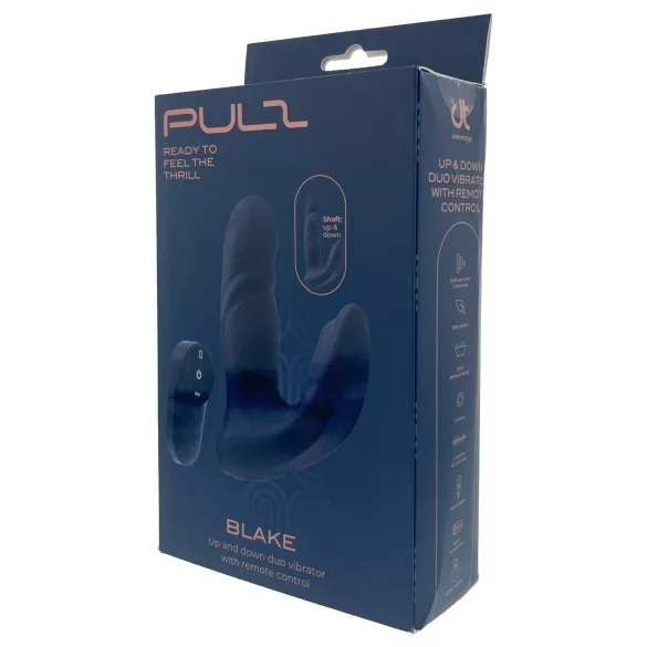 Dreamtoys Pulz - stotende anaalvibrator met afstandsbediening (blauw)