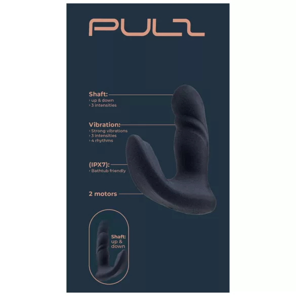 Dreamtoys Pulz - stotende anaalvibrator met afstandsbediening (blauw)