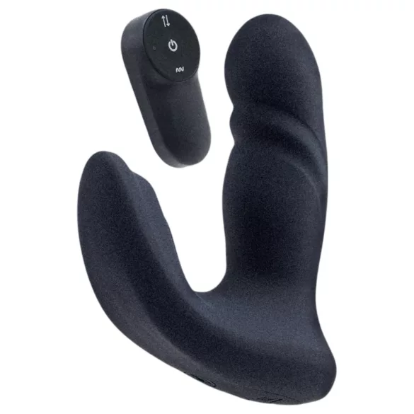 Dreamtoys Pulz - stotende anaalvibrator met afstandsbediening (blauw)