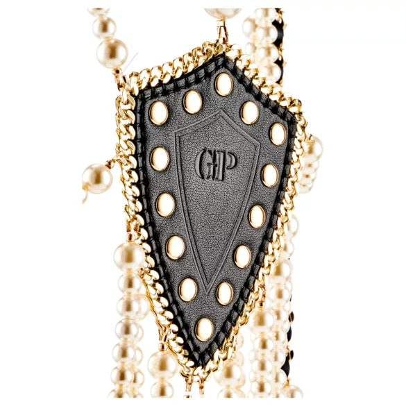 Guilty Pleasure Allure - halsband en bodychain set (zwart)