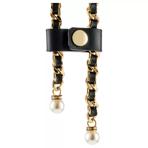 Guilty Pleasure Allure - halsband en bodychain set (zwart)