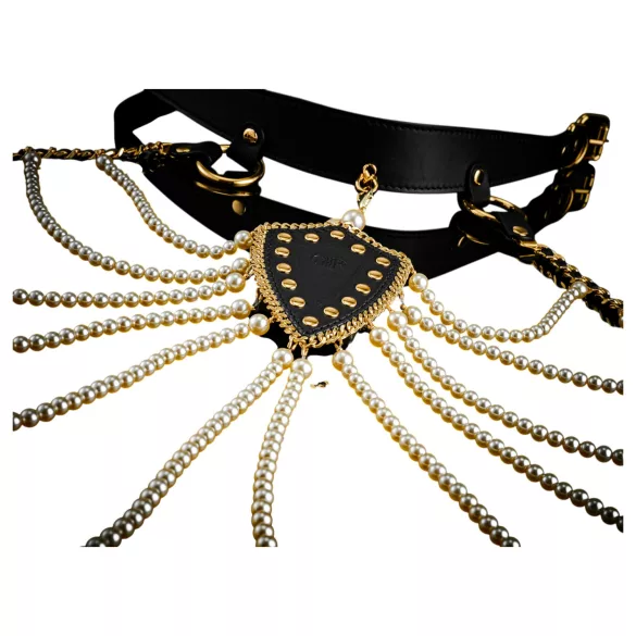 Guilty Pleasure Allure - halsband en bodychain set (zwart)