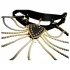 Guilty Pleasure Allure - halsband en bodychain set (zwart)