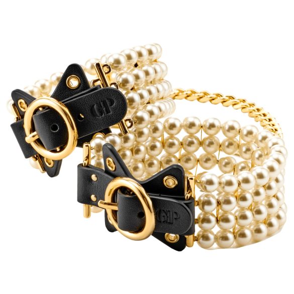 Allure - enkelboeien met kralen - zwart