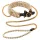 Allure - choker met parels en halsband - zwart