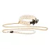 Allure - choker met parels en halsband - zwart