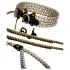 Allure - choker met parels en halsband - zwart