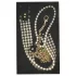 Allure - choker met parels en halsband - zwart