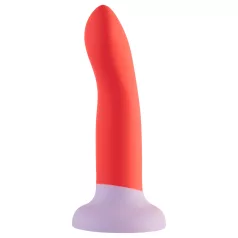   Dreamtoys Love Signal - tweekleurige siliconen dildo medium (rood)