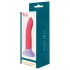 Dreamtoys Love Signal - tweekleurige siliconen dildo medium (rood)