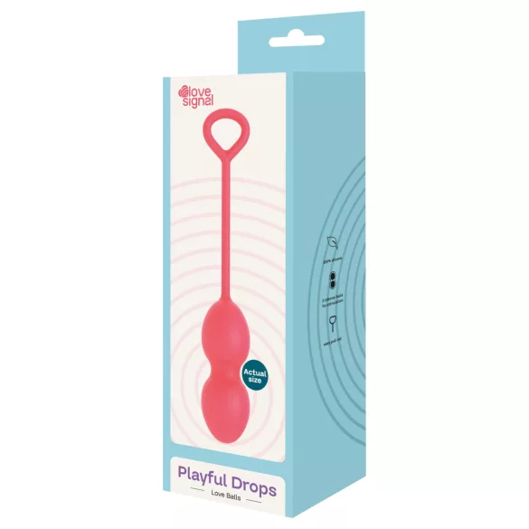 Dreamtoys - duo geisha ballen - siliconen - rood