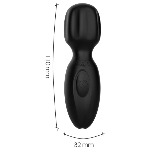 Pixey 2GO - oplaadbare mini-massagevibrator (zwart)