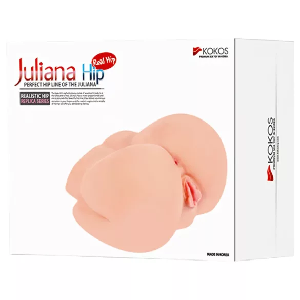 Kokos Juliana - levensechte torso masturbator (huidskleur)