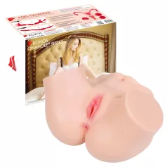   Kokos Adel Onahole - levensechte torso-masturbator (natuurlijk)