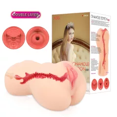   Kokos Onahole 001 XL - levensechte kunstvagina masturbator (huidskleur)