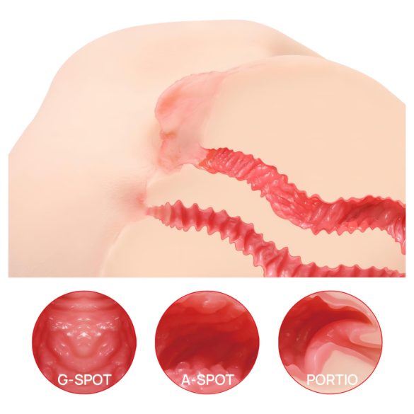 Kokos Vanilla 004 - realistische torso masturbator - huidkleur