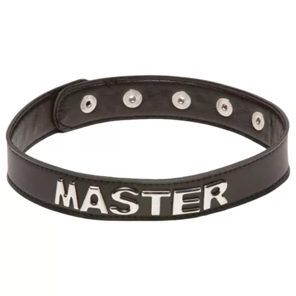 X-Play Master - BDSM halsband - verstelbaar - zwart