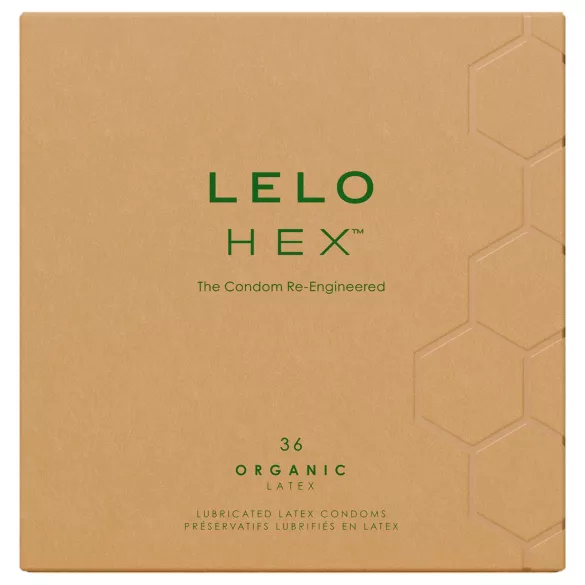 LELO Hex Organic - condooms - extra sterk & dun - 36 stuks