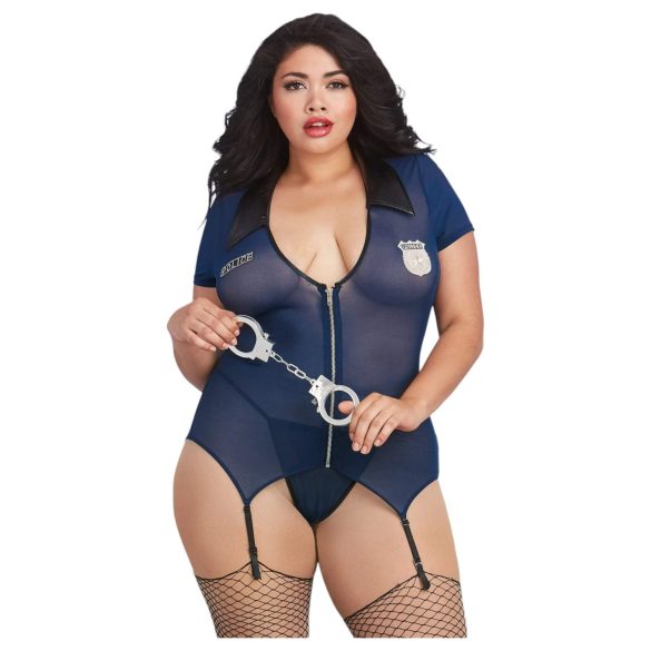 Dreamgirls Plus Size - politieagent kostuum (blauw)