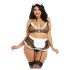 Dreamgirls Maid Plus Size Sheer Mesh - Dienstmeisje Outfit (XL-XXL)
