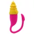 Magic Motion Elizabeth - vibro-ei met siliconen kattenhoes - geel
