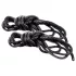 S&M - zijdezachte bondage touw set (zwart, 2x 1,83 m)