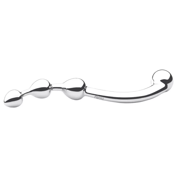 Njoy Fun Wand - dildo metaal - G-spot en anaal - zilver