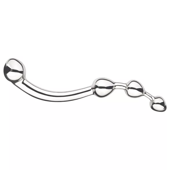 Njoy Fun Wand - dildo metaal - G-spot en anaal - zilver