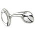 Njoy M - medium metalen anaalplug (zilver)