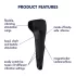 Satisfyer Men Wand - oplaadbare, waterdichte eikelvibrator (zwart)