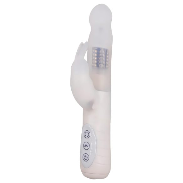 Layla Artiche - waterdichte, clitorisstimulerende rotatie vibrator (wit)