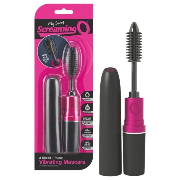Schreeuwende Mascara - trilstaafje (zwart-roze)