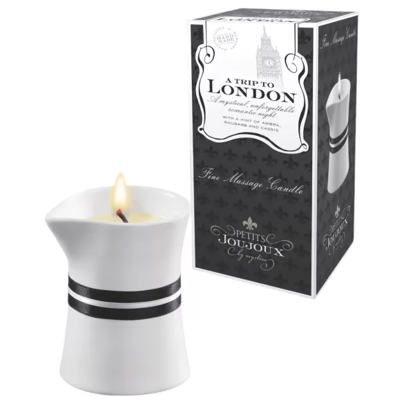 Petits Joujoux London - massagekaars - rabarber amber geur - 120ml