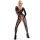Obsessive F210 - Rozenmotief, lange mouwen net catsuit - zwart (S-L)