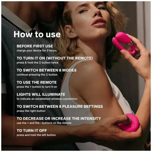 LELO Tiani 3 - koppel vibrator - siliconen - paars