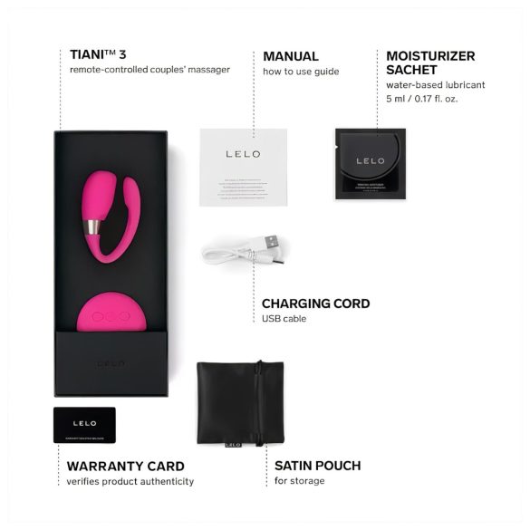 LELO Tiani 3 - silicone duo vibrator (pink)