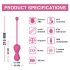 Magic Motion Kegel Master - Slimme duo geisha ballen (paars)