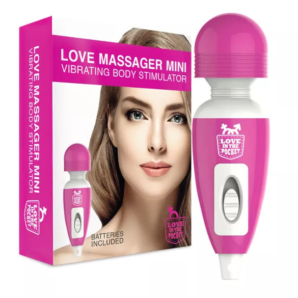 Love Wand - mini vibrator - massagefunctie - roze