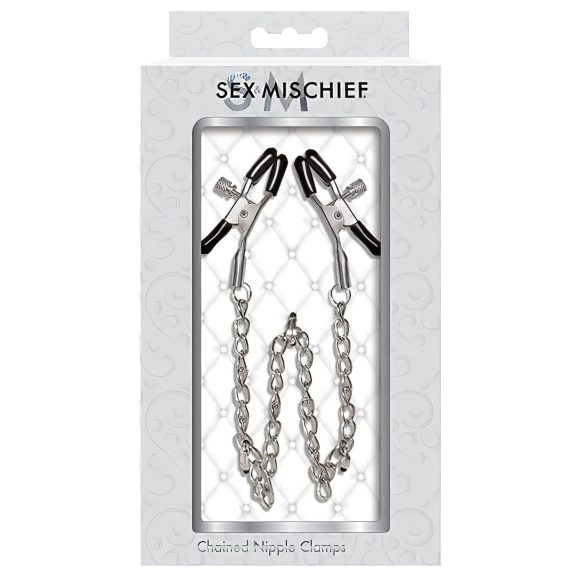 S&M - Tepelklemmen met Ketting (1 paar)