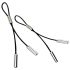 Crave - Echtleren tepelversiering met stalen hangers (1 paar)