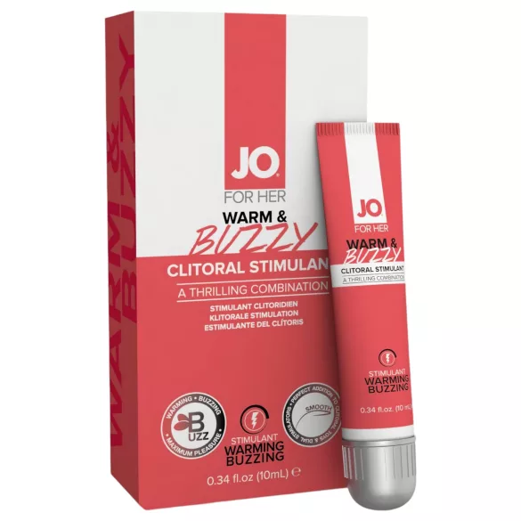 System JO - WARM & BUZZY - clitoris stimulerende gel voor vrouwen (10 ml)