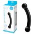 GLAS - glazen dubbele dildo (zwart)
