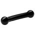 GLAS - glazen dubbele dildo (zwart)