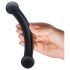 GLAS - glazen dubbele dildo (zwart)