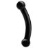 GLAS - glazen dubbele dildo (zwart)