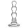 GLAS - Golvend glazen anale dildo (transparant)