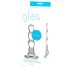 GLAS - Golvend glazen anale dildo (transparant)