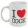 I Love Cock - mok (zwart)